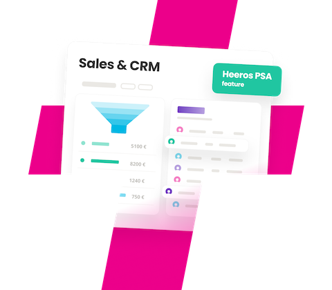 Product PSA Sales CRM EN Text and image